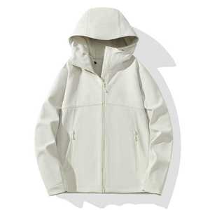 Chaqueta Softshell Casual Impermeable con Capucha de Una Sola Capa para Hombre, Ropa de Trabajo para Exteriores, Uniforme de Fábrica, Personalización con Logotipo Bordado - Product Image 3