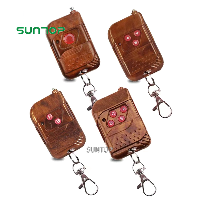 Hot Sale Universal Wireless Remote Control 315MHz/433MHz 12V 27A Battery Brown Button Wireless RF Remote Controller