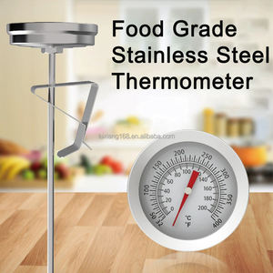 Vierta sobre la tetera de café Termómetro de acero inoxidable con clip de olla para <span class=keywords><strong>Barista</strong></span> - Product Image 3