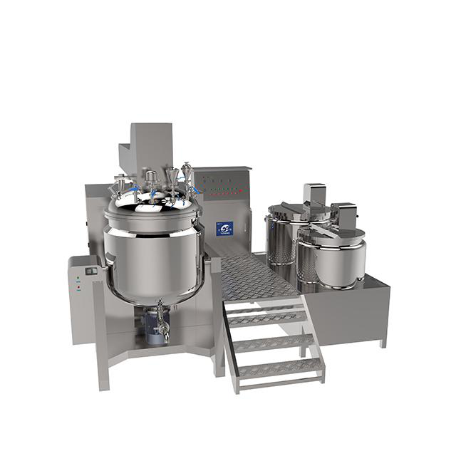 APVO small Lab vacuum homogenizer machine high viscosity cream vacuum emulsifying mixer tank