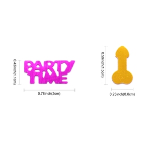 Coriandoli Romantici per Addio al Nubilato, Decorazioni a Forma di Pene, Coriandoli per Matrimonio, Accessori per Feste CF005 - Product Image 6