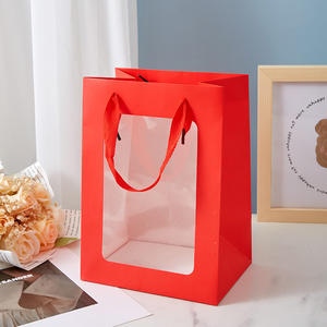 Bolsas de Regalo Transparentes con Ventana, Bolsas de Exhibición Blancas, Bolsas de Mano, Bolsas para Regalos - Product Image 3