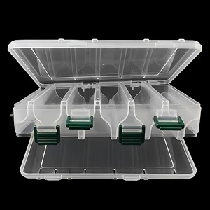 Boîte à leurres de pêche double face, 14 compartiments, étui rigide portable - Product Image 1