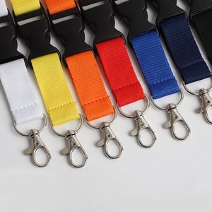 Low MOQ Stock ID Card Holder Nylon Neck Strap Travel Souvenir <b>Keychain</b> <b>Lanyard</b> Promotional Staff <b>Lanyard</b> Gift Breakaway <b>Lanyard</b> - Product Image 2