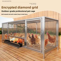 Cage à oiseaux en métal de luxe, grande capacité, facile à nettoyer, belle et durable, adaptée à tous les types d'oiseaux et de perroquets