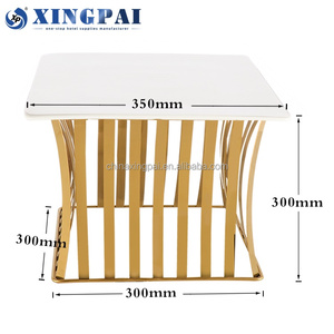 XINGPAI Thiết Bị Tự Chọn Bộ Đế Bánh Cưới Sang Trọng Hoàng Gia Bằng Thép Không Gỉ + Gốm Giá Trưng Bày Món Tráng Miệng Tự Chọn - Product Image 3