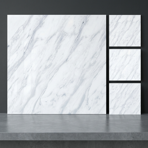 Baldosas de Porcelana Brillante Azul Blanco Foshan de 600x600 mm para Pisos Modernos de Oficina - Product Image 6