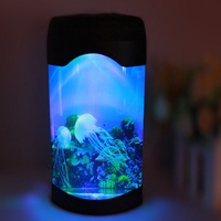 Lampe d'Ambiance de Chambre à Coucher à l'Eau de Mer, Lumière Nocturne Changeante de Couleur, Méduse, Aquarium