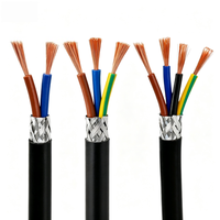 Câble blindé RVVP 2/3/4/5/6/7/8/10 conducteurs 18 20 22 28 17 15 AWG, fil de cuivre nu isolé PVC, câble d'alimentation industriel