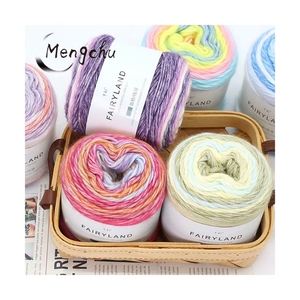 Sợi Len Bồng Bềnh Sợi Len Merino Mềm Mại Trung Quốc Cuộn Crochet Sợi Bông Chuyển Màu Acrylic Bóng Nhiều Màu Giá Rẻ - Product Image 6