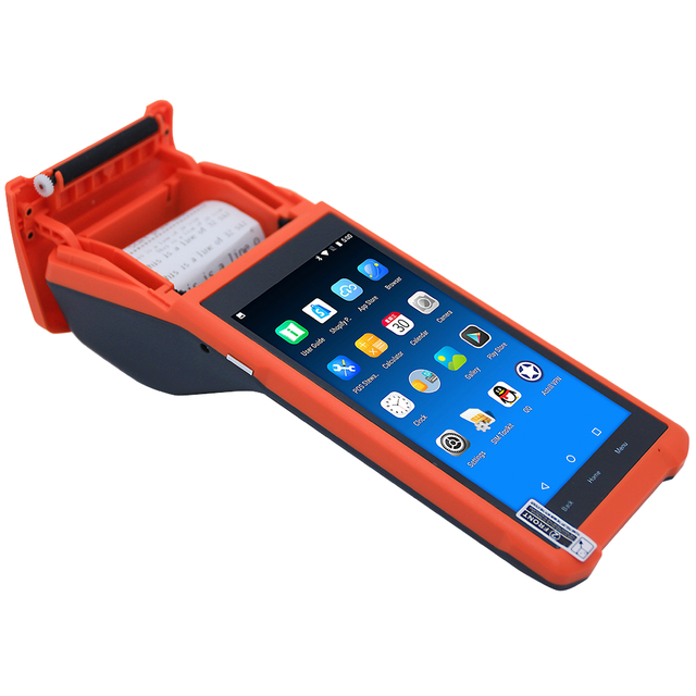 5.5" Android 11 2GB+16GB Bluetooth USB Billing POS Machine Software POS Systems Handheld Terminal Cash Register Receipt Printer