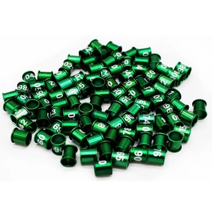 8mm Diâmetro Bird <span class=keywords><strong>Pigeon</strong></span> Digital Alumínio Foot Ring Custom NO.001-100 Alumínio Digital Anéis - Product Image 5