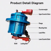 Wanxing Hanyang Vollständige Serie von Vibrationsmotoren für Rotations-Vibrationssiebe (400-1500) Vertikales Flanschdesign