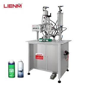 Factory Price Semi Automatic Manual Aerosol Filling Machine Filler for Aerosol Spray Paint Filling Machine Stainless Steel