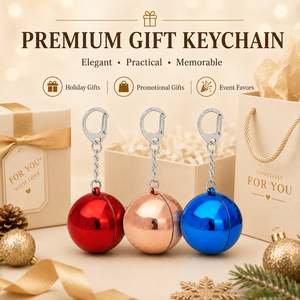Llavero Portátil con Logotipo Personalizado, Varios Colores, Regalo Navideño, Recuerdo de Eventos, Obsequio Promocional, Bálsamo Labial en Forma de Llavero Esférico - Product Image 1