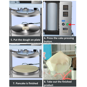 Machine pneumatique pour la fabrication de chapati, roti et paratha, presse hydraulique pour tortillas de farine de blé avec réglage de la température et de l'épaisseur, prix compétitif - Product Image 5