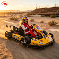 Go-Kart Eléctrico Recreativo de Bajo Ruido, Motor sin Escobillas de 1200W DC60V, Freno de Disco Trasero, Parachoques Envolvente para Alquiler en Pistas al Aire Libre