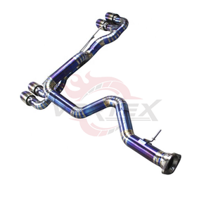 Échappement droit en titane Vortex Racing pour BMW 1M E82 N54 3.0T, bleu brûlé, ultraléger, kit de performance à haut débit - Product Image 4