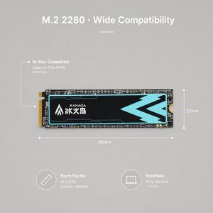 Solid State Drive M.2 NVMe Kapasitas Besar 512GB 1TB 2TB PCIe Gen3x4 2280 Hard Disk Internal untuk Penyimpanan Data - Product Image 5