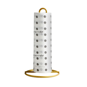 Soporte para toallas de papel, soporte de hierro de estilo nórdico, estante de almacenamiento redondo para cocina, soporte duradero para rollos de papel absorbente de aceite - Product Image 5