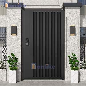 Anlike American Auto Fancy Electric Automatic Metal Luxury Double Swing Iron Diseños <span class=keywords><strong>de</strong></span> puertas <span class=keywords><strong>de</strong></span> aluminio fundido - Product Image 6