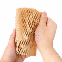 Fabricant prix de vente en gros sacs d'expédition en nid d'abeille en papier kraft emballage biodégradable rouleau de papier écologique en nid d'abeille Chine