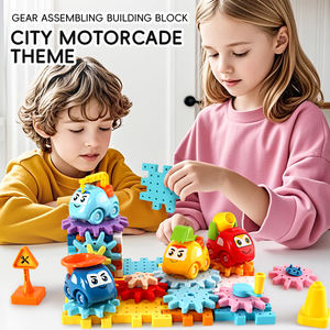 Bloque de construcción de engranajes de ingeniería diy para niños, bloque de engranajes de educación científica, juego de paraíso ensamblado - Product Image 2