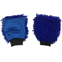 Gant de lavage de voiture en microfibre double face chenille coloré, fabriqué par une équipe technique excellente pour la maison
