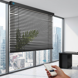 Persianas enrollables motorizadas de tela modernas, horizontales, integradas para exteriores, persianas eléctricas para ventanas, personalizadas - Product Image 3