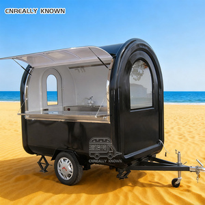 OEM Street Hot Dog Churros Van Coffee Cart Sweet Corn Food Truck With Steamers - Product Image 3