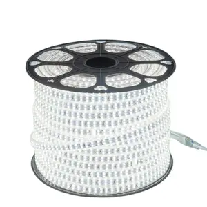 แถบไฟ LED แรงสูง110V 220V 2835การชำระเงินทางวิศวกรรมแบบยืดหยุ่นได้สำหรับกลางแจ้งกันน้ำได้