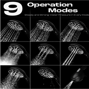 Adjustable 9-Function Handheld Showerhead Filtered Rainfall <strong>Sprayer</strong> High Pressure <strong>Detachable</strong> Design Bathroom <strong>Faucet</strong> Accessory - Product Image 5