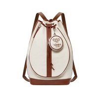 Sac de sport en toile pour pickleball, sac à raquettes multi-usages, à porter en bandoulière et en sac à dos, pour le tennis, le badminton et les sports de plein air