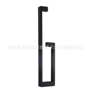 Poignée de porte en acier inoxydable Carbene 1325, peinture noire, antidérapante, pour salle de bain et cabine de douche - Product Image 3