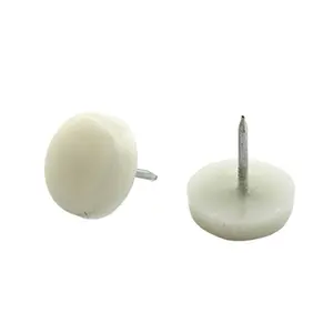 16mm Witte Kleur Plastic PE Decoratieve Nagels Voor Meubels Voeten