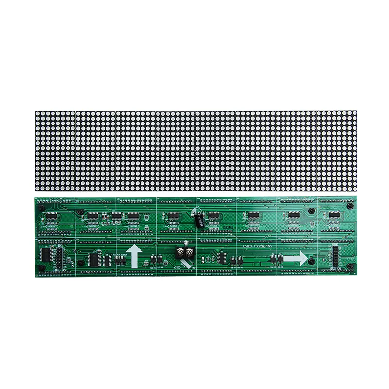 Module de matrice de points LED d'intérieur, F3.75 P4.75, couleur rouge, 304x76mm, 64x16 Pixels pour affichage LED, livraison gratuite, chine