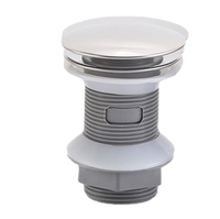 Tapón de residuos de lavabo de plástico moderno de 32mm, botón emergente, colador de clic negro, patrón redondo para desagüe de baño de Hotel
