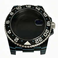 Boîtier en céramique noire, module de rechange, mouvement automatique, pièces de montre