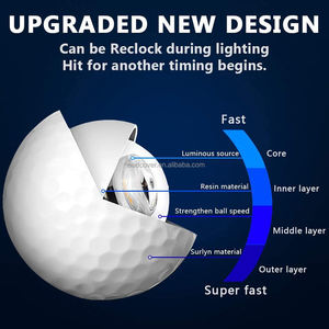 Balles de golf LED, balles de golf lumineuses, éclat lumineux longue durée dans le noir, balles de golf multicolores, vente en gros - Product Image 6