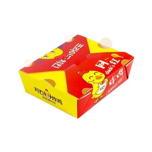 Özel Yüksek Kaliteli Kraft Fast Food <span class=keywords><strong>Burger</strong></span> Paket Servis Kabı Toptan Tek Kullanımlık Tavuk Nuggets Kanatları Paket Servis Kağıt Ambalaj Kutusu - Product Image 2