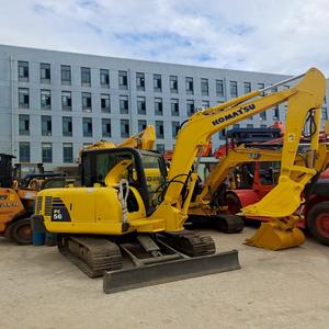 Pelleteuse sur chenilles Komatsu PC56 de 5 tonnes d'occasion de la meilleure qualité, modèle 2022 avec moteur et boîte de vitesses, à bas prix - Product Image 3