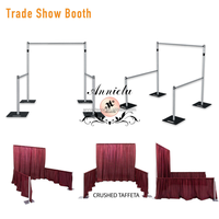 Kit de support de toile de fond réglable ANNIELU avec base pour photographie, salons professionnels et décoration de banquets