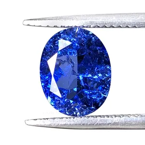 Cadermay Nhà Máy Giá hình bầu dục phòng thí nghiệm phát triển Sapphire 33 # thủy nhiệt tổng hợp màu xanh sapphire Stones 2*4 mét ~ 15*20 mét trong kho