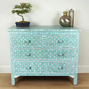 Best Selling Elegant Bone Inlay <b>Drawer</b> <b>Storage</b> Furniture for Luxury Villa Apartment and Hotel Interiors At Reasonable Price - Product Image 2