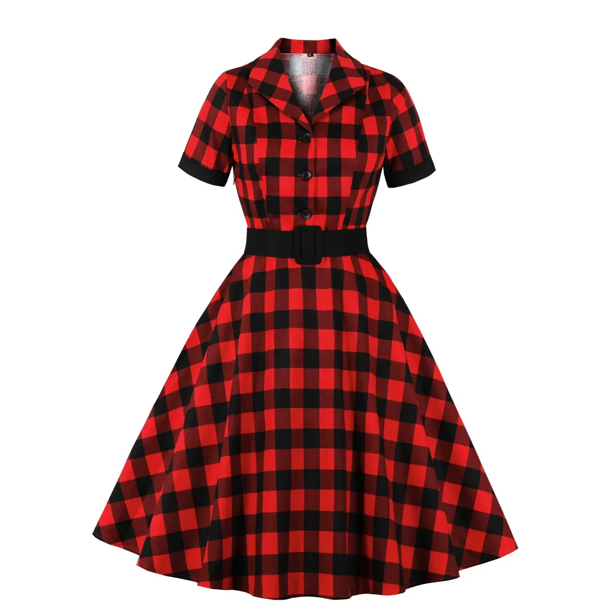 red check frock