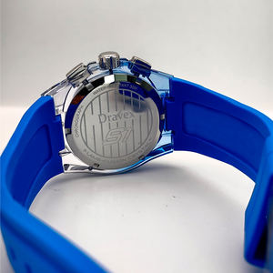 Orologio da Polso Cronografo da Uomo Originale Nuovo Arrivo 2026 con Numeri Arabi, Quadrante Blu, Impermeabile e Luminoso, Cinturino in Silicone - Product Image 6