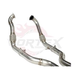 Kit de système d'échappement Catback Valvetronic en acier inoxydable 304 poli miroir Vortex avec quatre sorties pour Audi S4 S5 B9 B9.5 3.0T 2018-2025 Haute Performance - Product Image 4