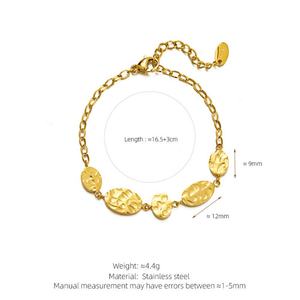 Modernos Conjuntos de Joyería de Acero Inoxidable Hipoalergénico con Baño de Oro PVD de 14k y 18k, Antideslustre, para Mujer (Pendientes y Pulsera) - Product Image 6
