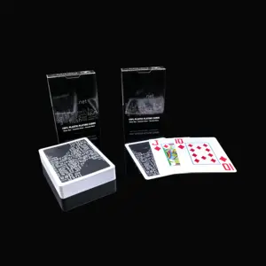 Impresión personalizada de plástico PVC suave impermeable publicidad promocional naipes juegos de azar cartas de póquer