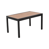 Moderner Einfacher Klapptisch, Tischplatte aus Kunststoffholz, Gartenmöbel mit Ausziehbarer Oberfläche Hof-Tisch